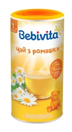 Сухой быстрорастворимый чай БебіВіта (Bebivita) з ромашки, 200 г