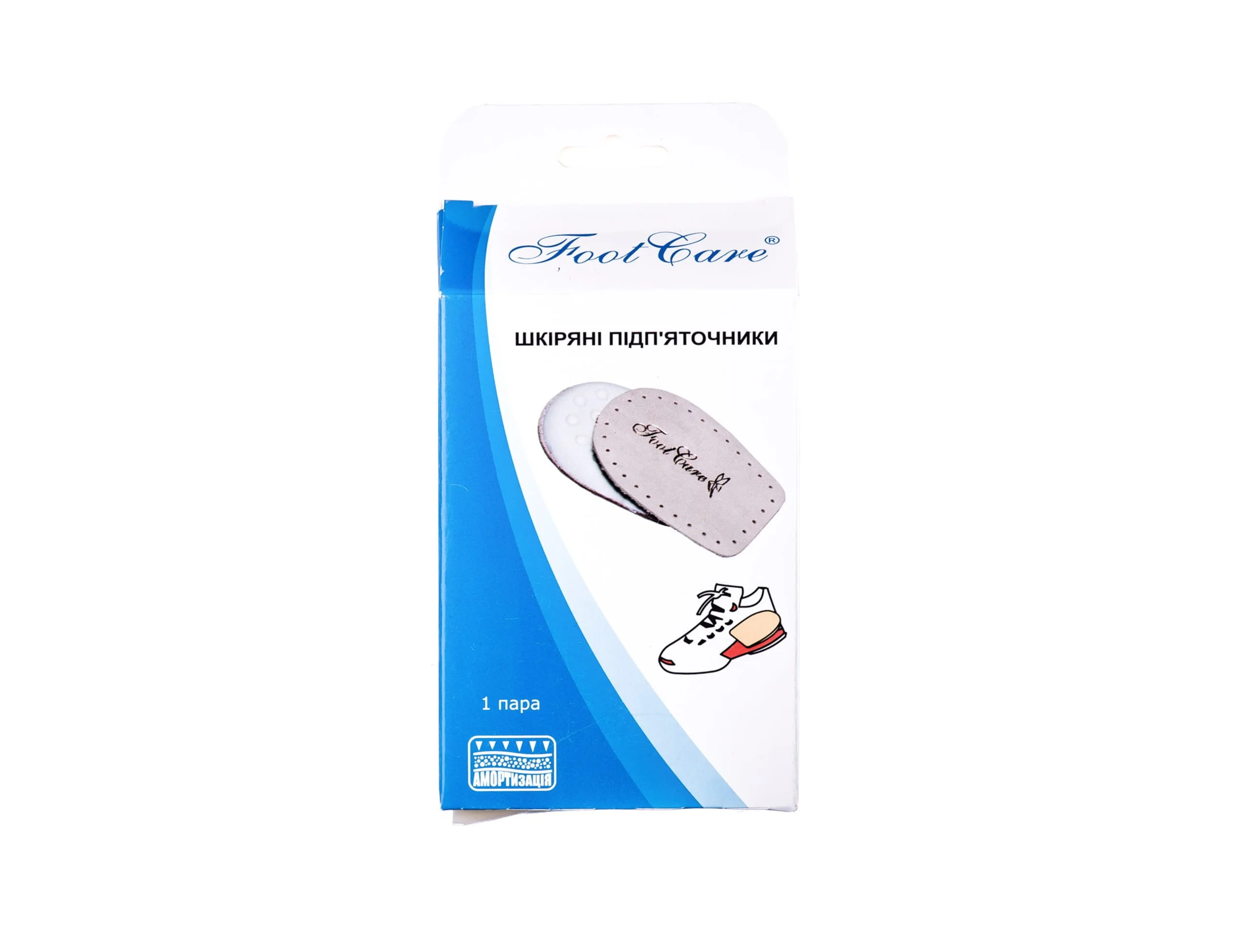 Підп’яточник з натуральної шкіри та латексної піни Foot Care розмір М, 1 пара