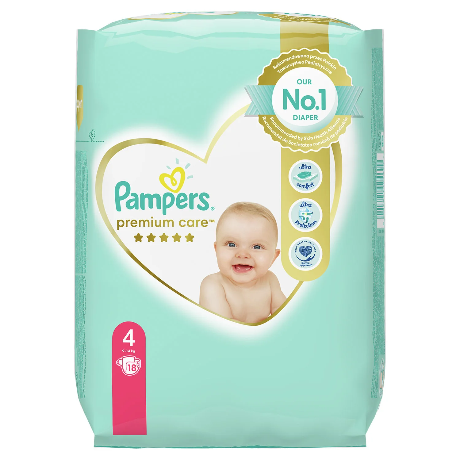 Підгузники Pampers (Памперс) Premium Care Maxi (9-14 кг), 18 шт.
