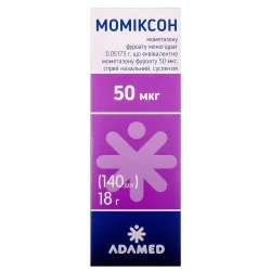 Моміксон спрей назальна суспензія по 50 мкг/доз, 18 г