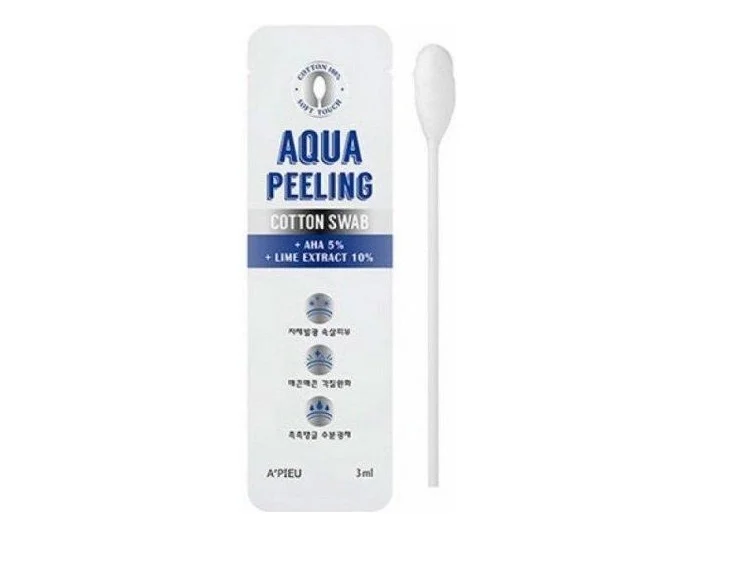 Пілінг для обличчя A’pieu (А Пью) Aqua з 5% АНА-кислотами на ватній паличці, 3 мл