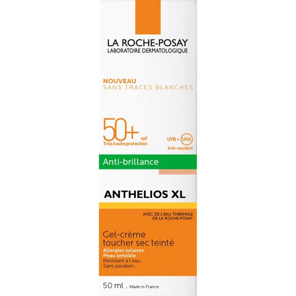 Гель-крем солнцезащитный La Roche-Posay Anthelios XL (Ля Рош-Посе Антгелиос ХЛ) SPF 50+ матирующий с тонирующим эффектом, 50 мл
