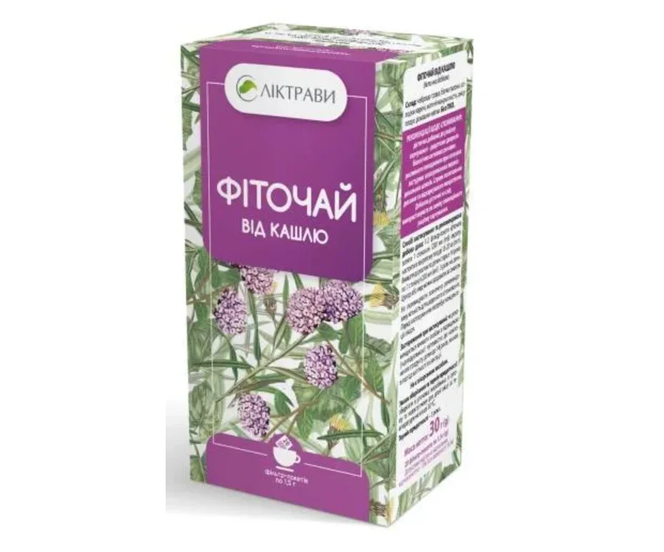 Фіточай від кашлю у фільтр-пакетах по 1,5 г, 20 шт.