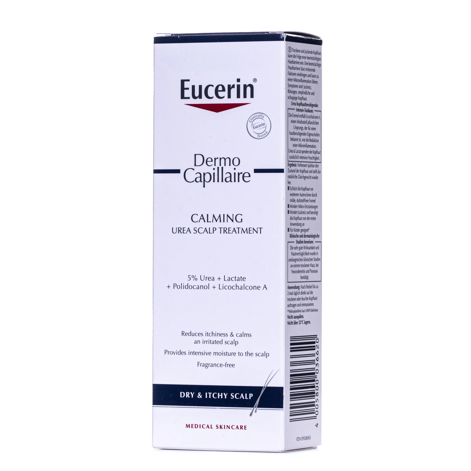 Засіб зволожуючий Eucerin DermoCapillaire (ДермоКапіляр) Інтенсивний для сухої та подразненої шкіри голови, 100 мл