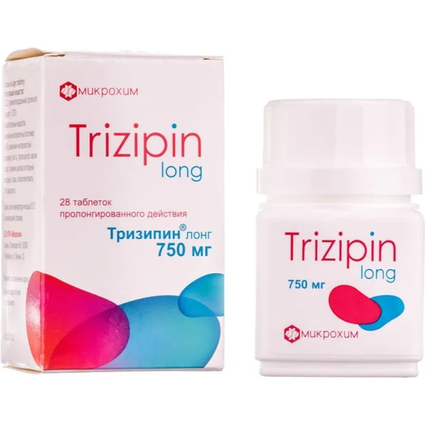 Тризипин Лонг в таблетках по 750 мг, 28 шт.