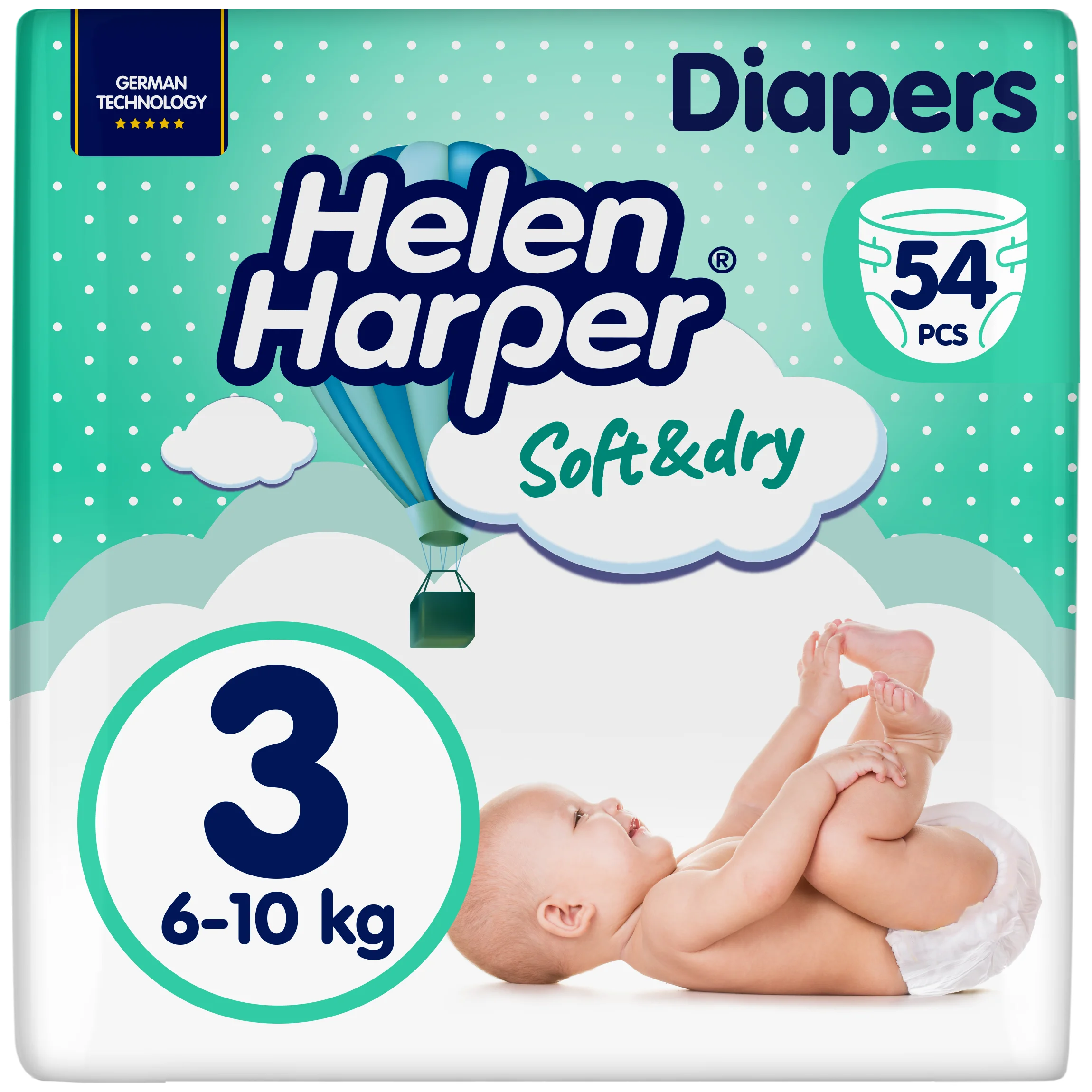 Підгузки Helen Harper (Хелен Харпер) Soft & Dry midi 6-10 кг