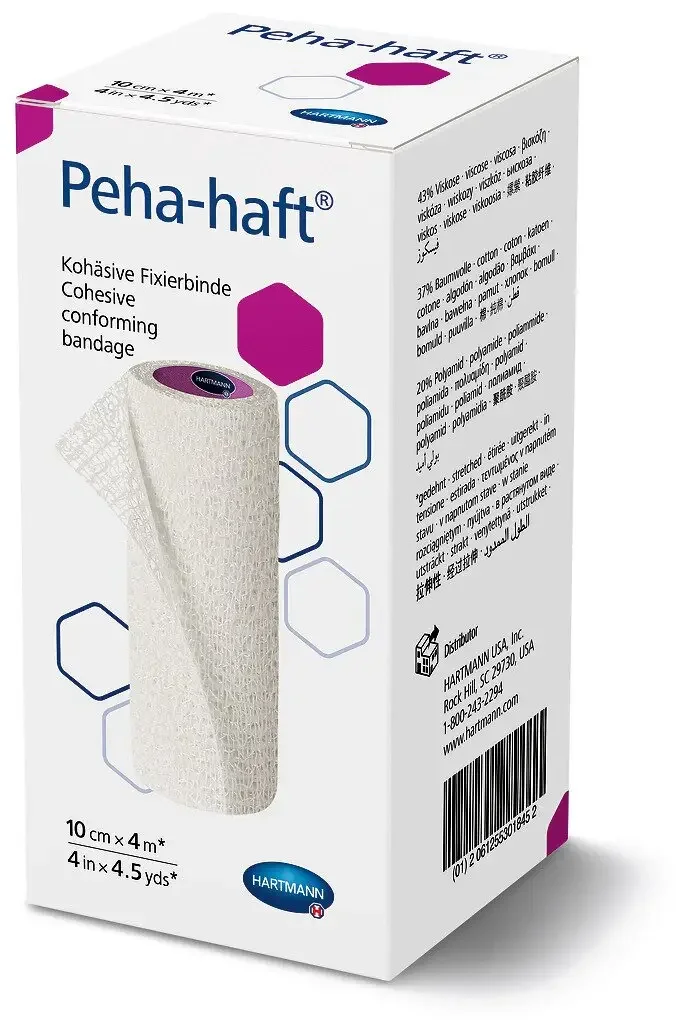 Бинт когезивний фіксуючий Peha-haft (Пега-хафт) 10 см x 4 м, 1  шт.