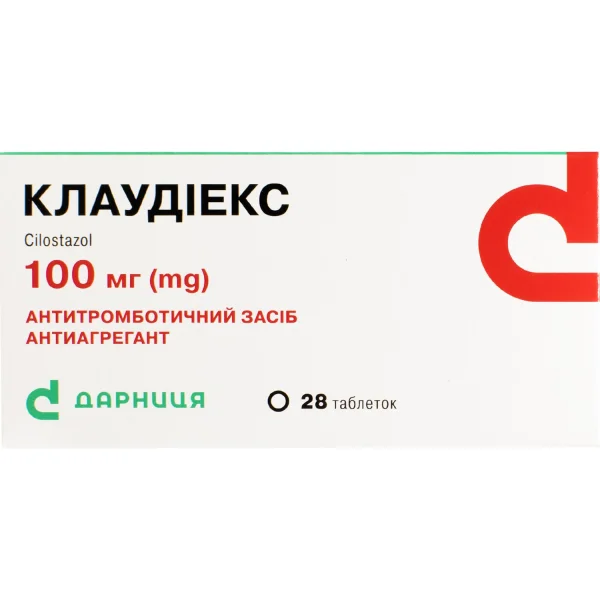 Клаудіекс таблетки по 100 мг, 28 шт.