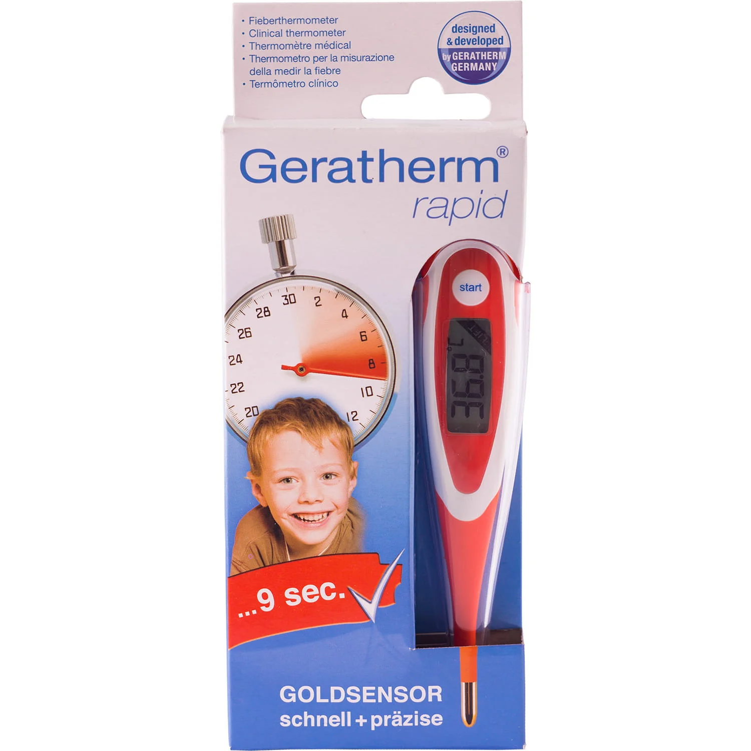 Термометр цифровий Geratherm (Гератерм) Rapid з гнучким наконечником, 1 шт.
