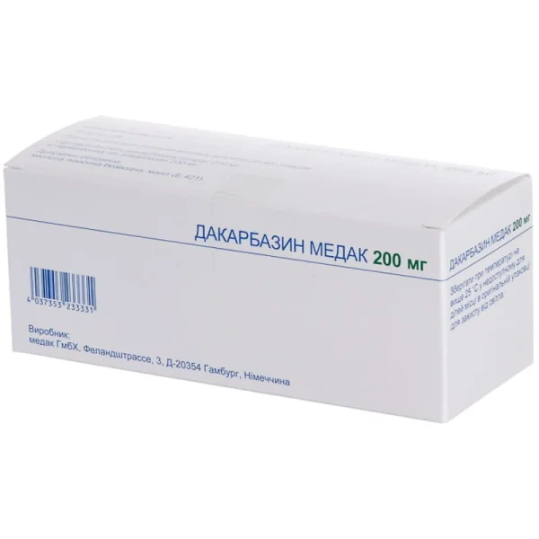 Дакарбазин-Медак по 200 мг у флаконі, 10 шт.