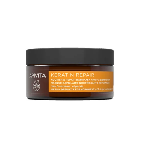 Маска для волосся Apivita (Апівіта) Keratin Repair кератинове відновлення, 200 мл