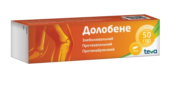 Долобене гель від болю в суглобах і мʼязах, 50 г
