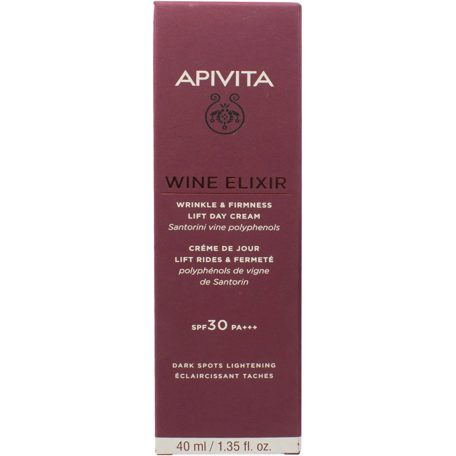 Крем-ліфтинг для обличчя Apivita (Апівіта) Wine Elixir проти зморшок, денний, 40 мл