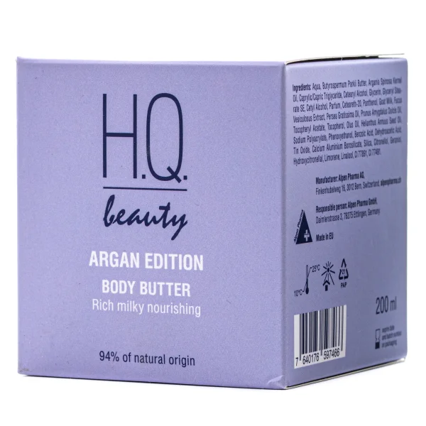 Масло для тіла H.Q. (Аш Кью) Beauty Argan Edition інтенсивне живлення з молочним протеїном, 200 мл