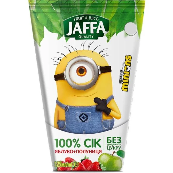 Сік Джаффа (Jaffa) Яблучно-полуничний, 125 мл