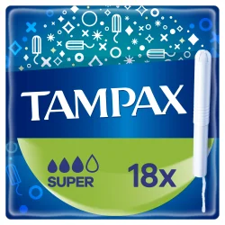 Тампони Тампакс (Tampax) Супер Дуо, 18 шт.