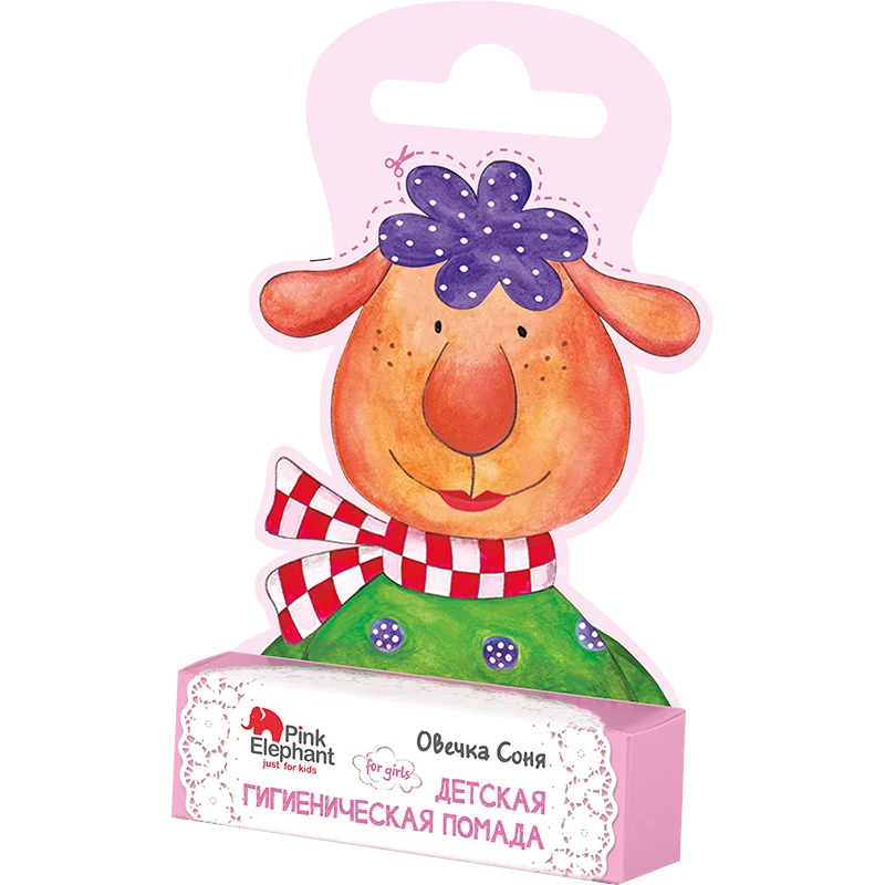 Помада гігієнічна Pink Elephant Овечка Соня, 3,6 г