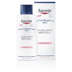 Лосьйон для тіла Eucerin (Еуцерин) 5% Урея Ріпеір Плюс зволожуючий для сухої шкіри з ніжним парфумом, 200 мл