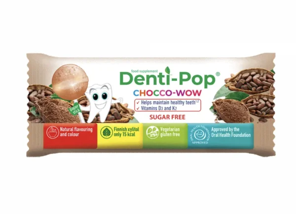 Цукерки Денті Поп (Denti-Pop) зі смаком какао, 1 шт.