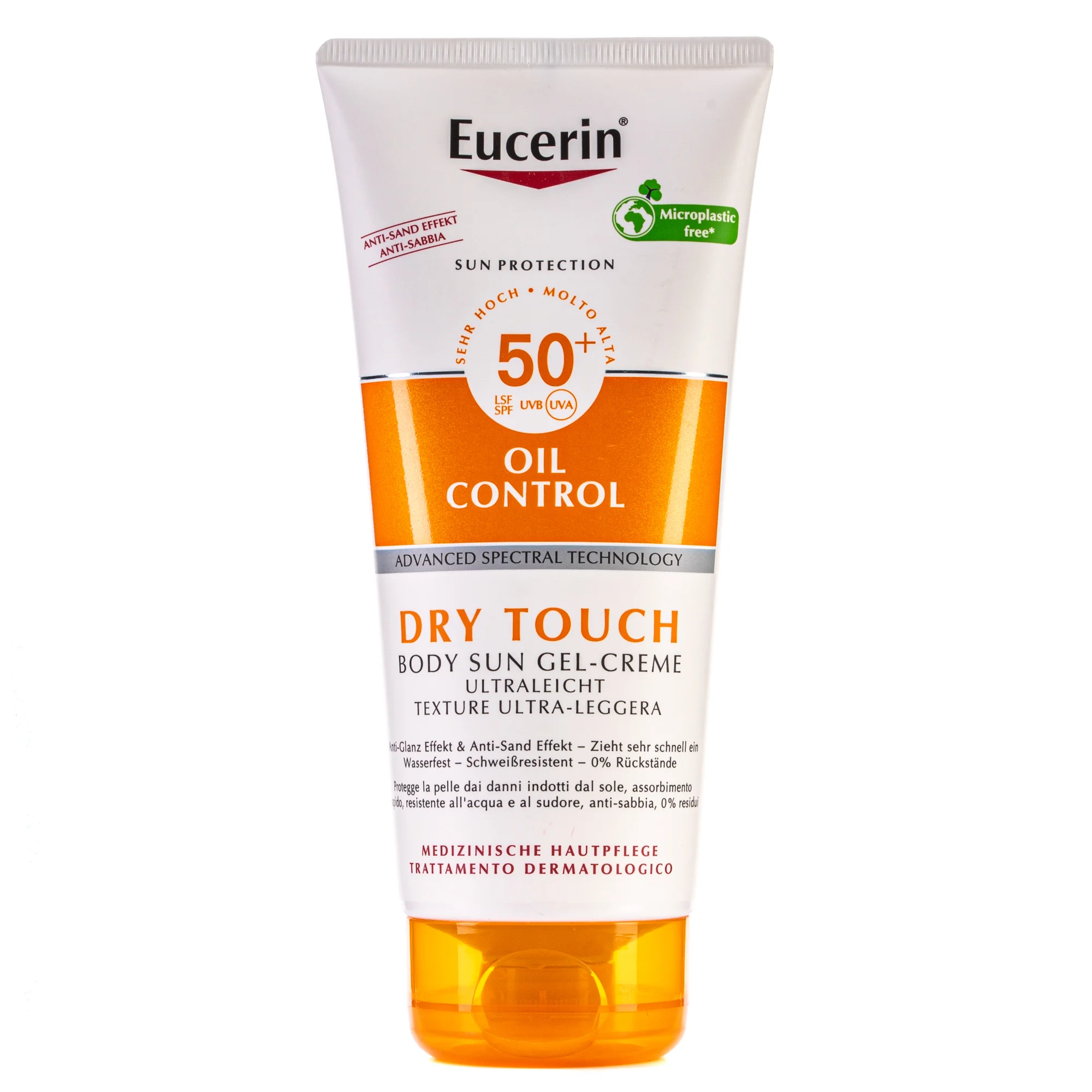 Сонцезахисний ультралегкий гель-крем Eucerin (Юцерин) для тіла з матуючим ефектом з SPF 50+, 200 мл