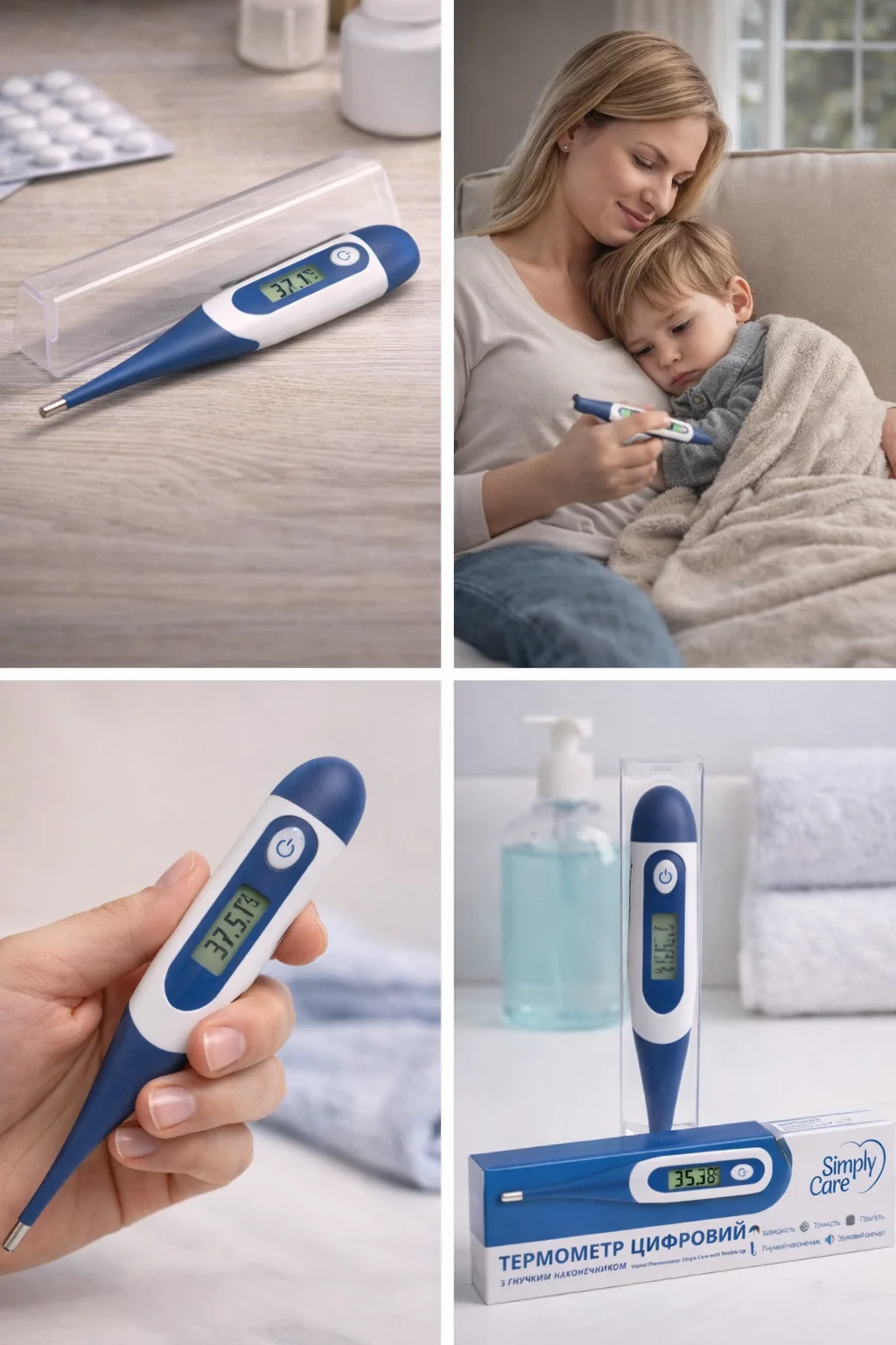 Термометр цифровий Simply Care (Сімплі Кеа) з гнучким наконечником