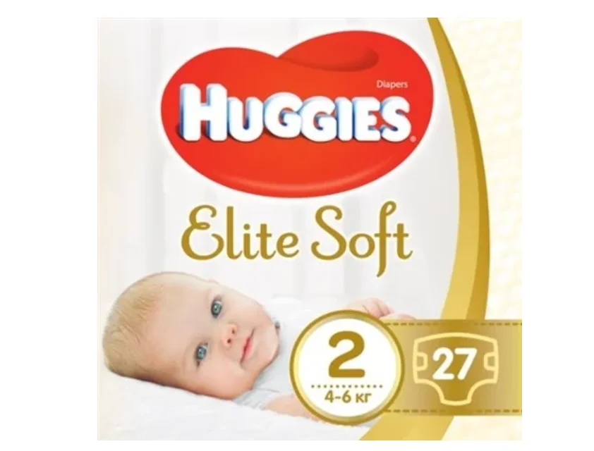 Підгузники Huggies (Хагіс) Elite Soft 2, 4-7 кг, 27 шт.