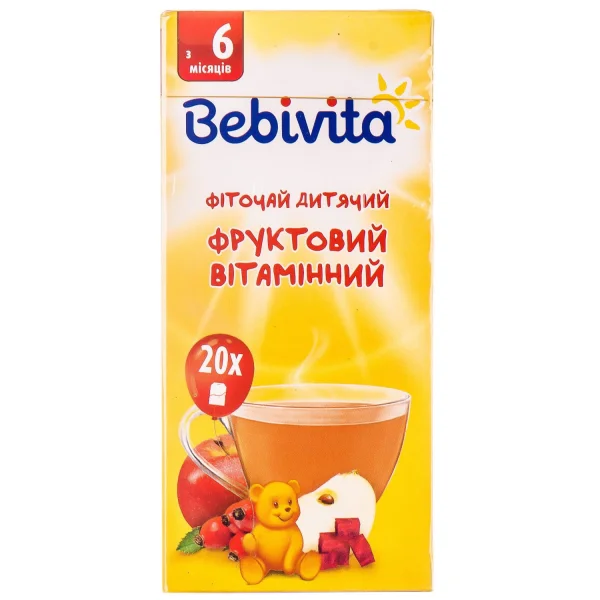 Фруктовий чай БебіВіта (Bebivita) вітамінний, 30 г