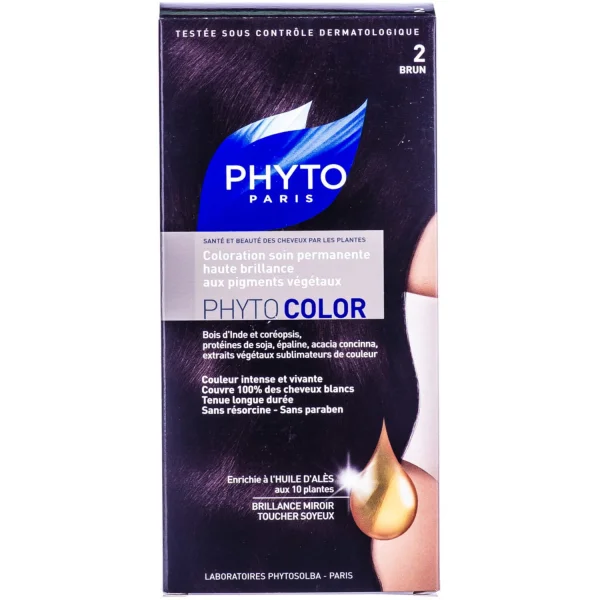 Крем-фарба для волосся Фіто (Phyto) Фітоколор тон 2 брюнет (Р0982)