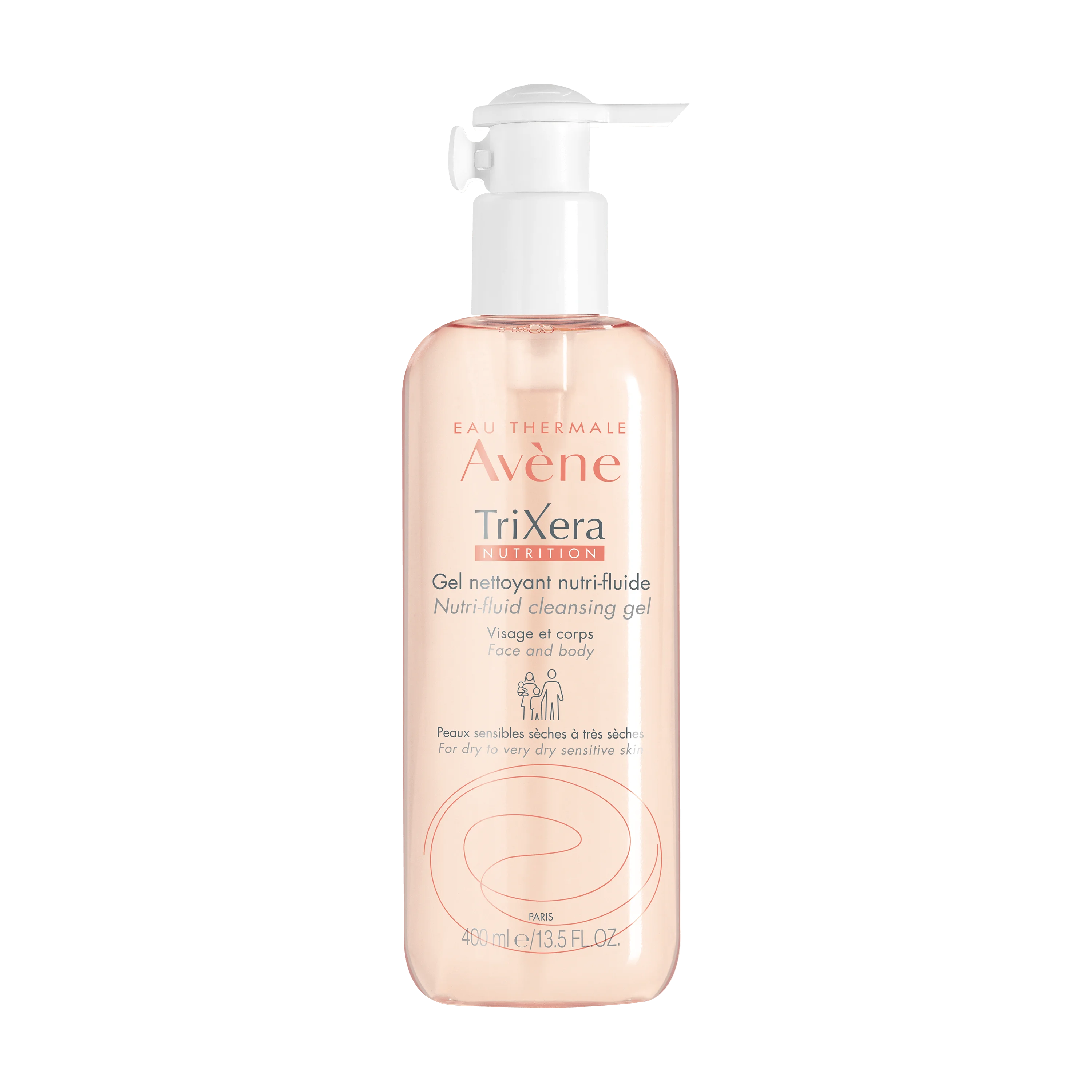 Гель для обличчя Avene (Авен) TriXera Nutrition очищувальний, 400 мл