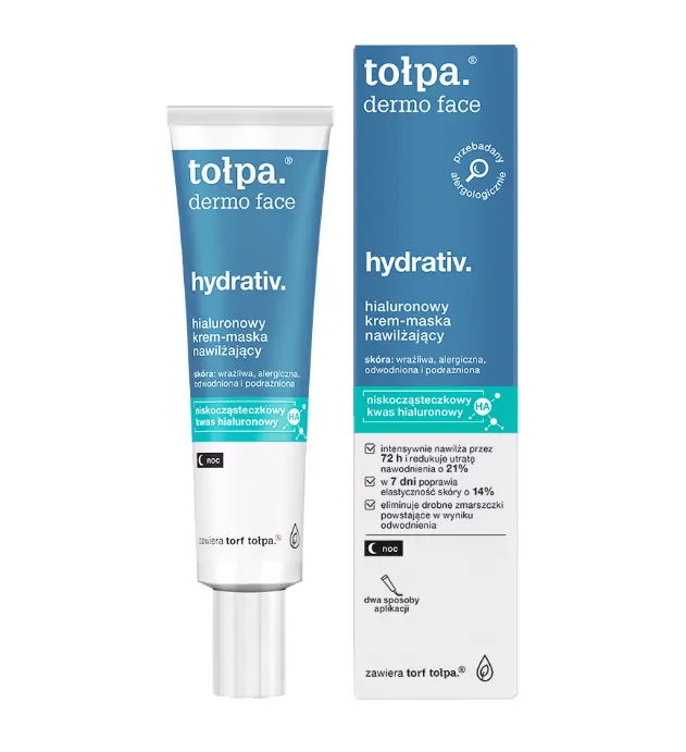 Крем-маска нічна Tolpa (Толпа) Dermo Face Hydrativ зволожуюча для обличчя, 40 мл