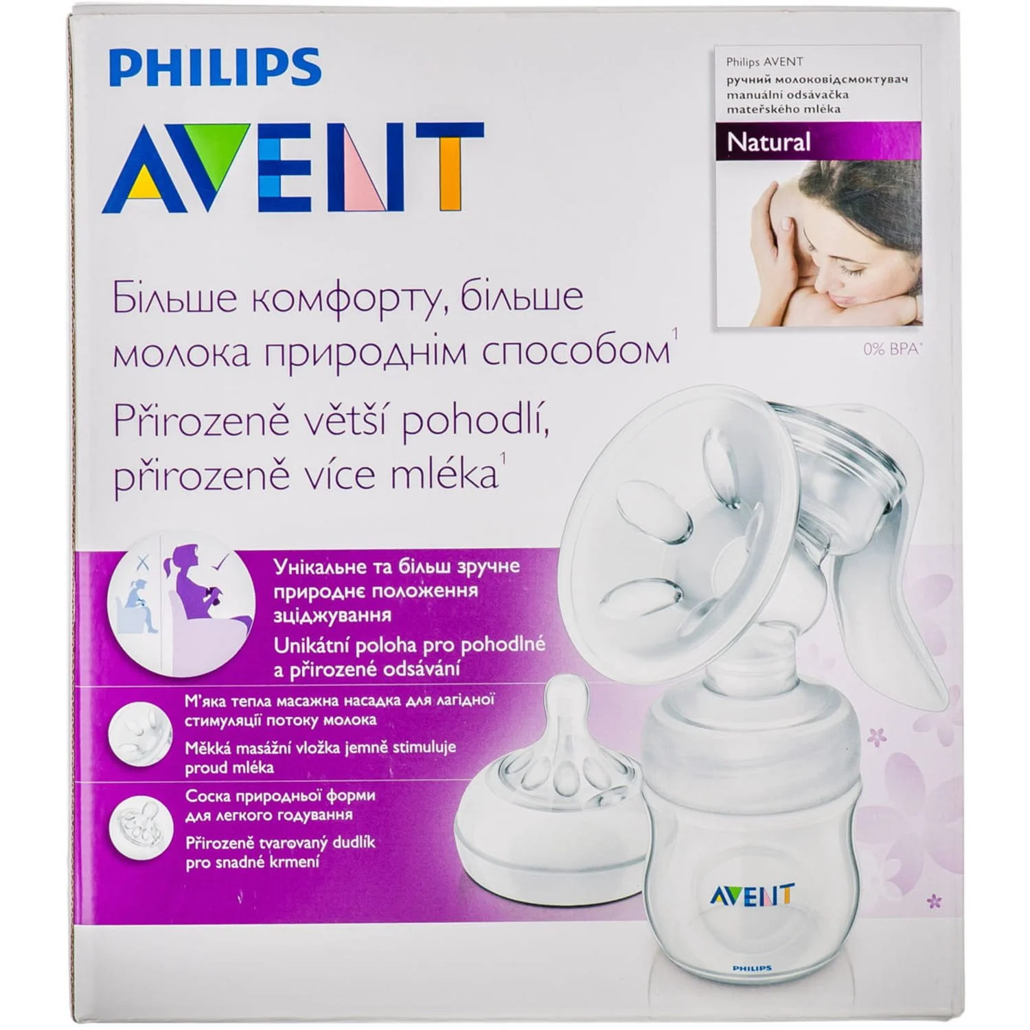 Молоковідсмоктувач механічний AVENT (Авент) SCF330/20 Naturals, 1 шт.