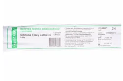 Катетер урологічний Медікаре (Medicare) Фолея Fr 24 2-ходовий силіконовий, 1 шт.