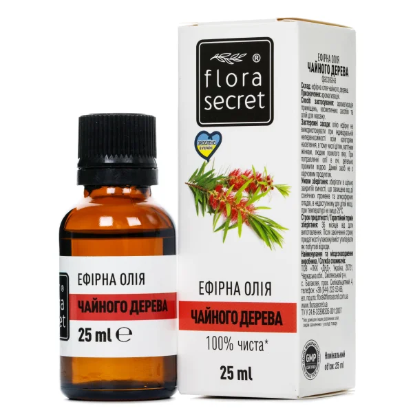 Олія ефірна Флора Сікрет (Flora Secret) чайного дерева, 25 мл