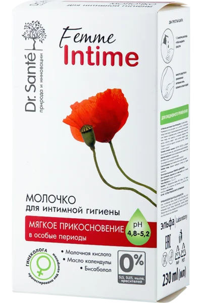 Молочко для інтимної гігієни Dr.Sante Femme Intime(Доктор Санте Фем Інтим) М'який дотик, 230 мл