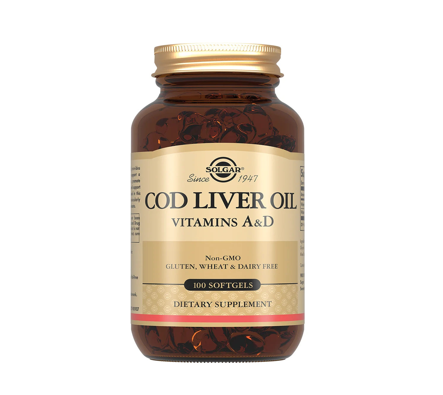 Солгар Жир з печінки норвезької тріски (Solgar Cod Liver Oil) капсули, 100 шт.