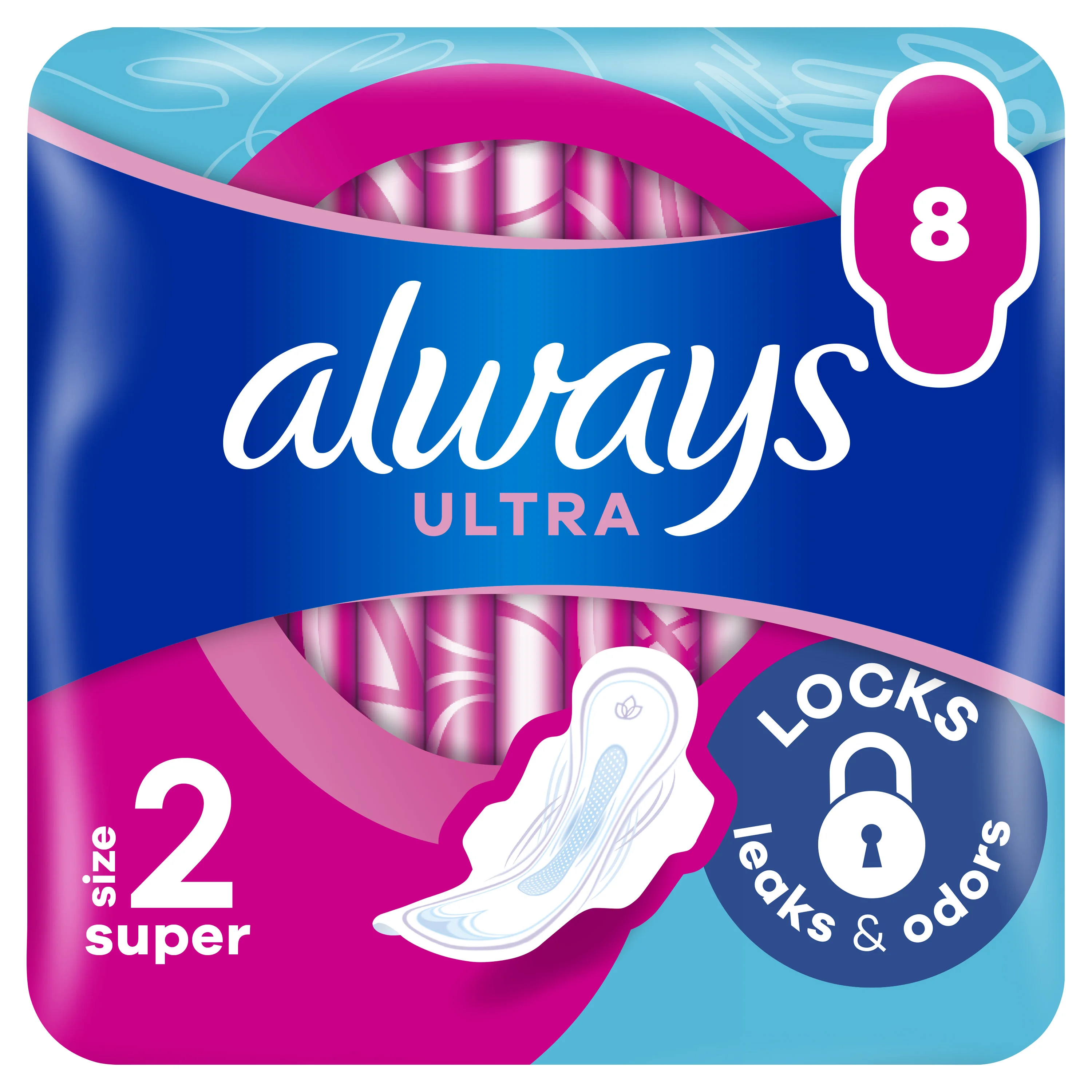 Прокладки гігієнічні жіночі Always (Олвейс) Ultra Super Plus, розмір 3, 8 шт.