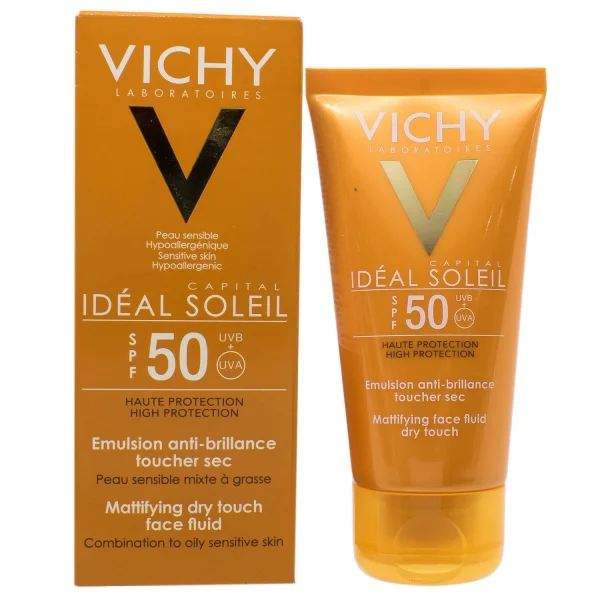 Емульсія для обличчя Vichy Ideal Soleil (Віши Ідеаль Солей) сонцезахисна матуюча, SPF 50+, 50 мл