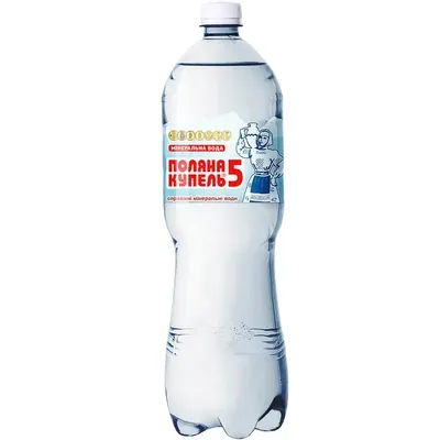 Вода мінеральна Поляна Купель-5 сильногазована, 1 л