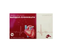 Валідол-Лубнифарм, Лубнифарм АТ (Україна, Лубни), табл. 60 мг блістер у пачці, #100