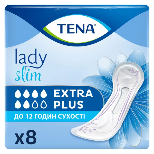 Прокладки урологічні Тена Леді Екстра Плюс ІнстаДрай (TENA Lady Extra Plus instaDRY), 8 шт.