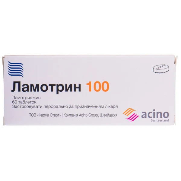 Ламотрин у таблетках по 100 мг, 60 шт.
