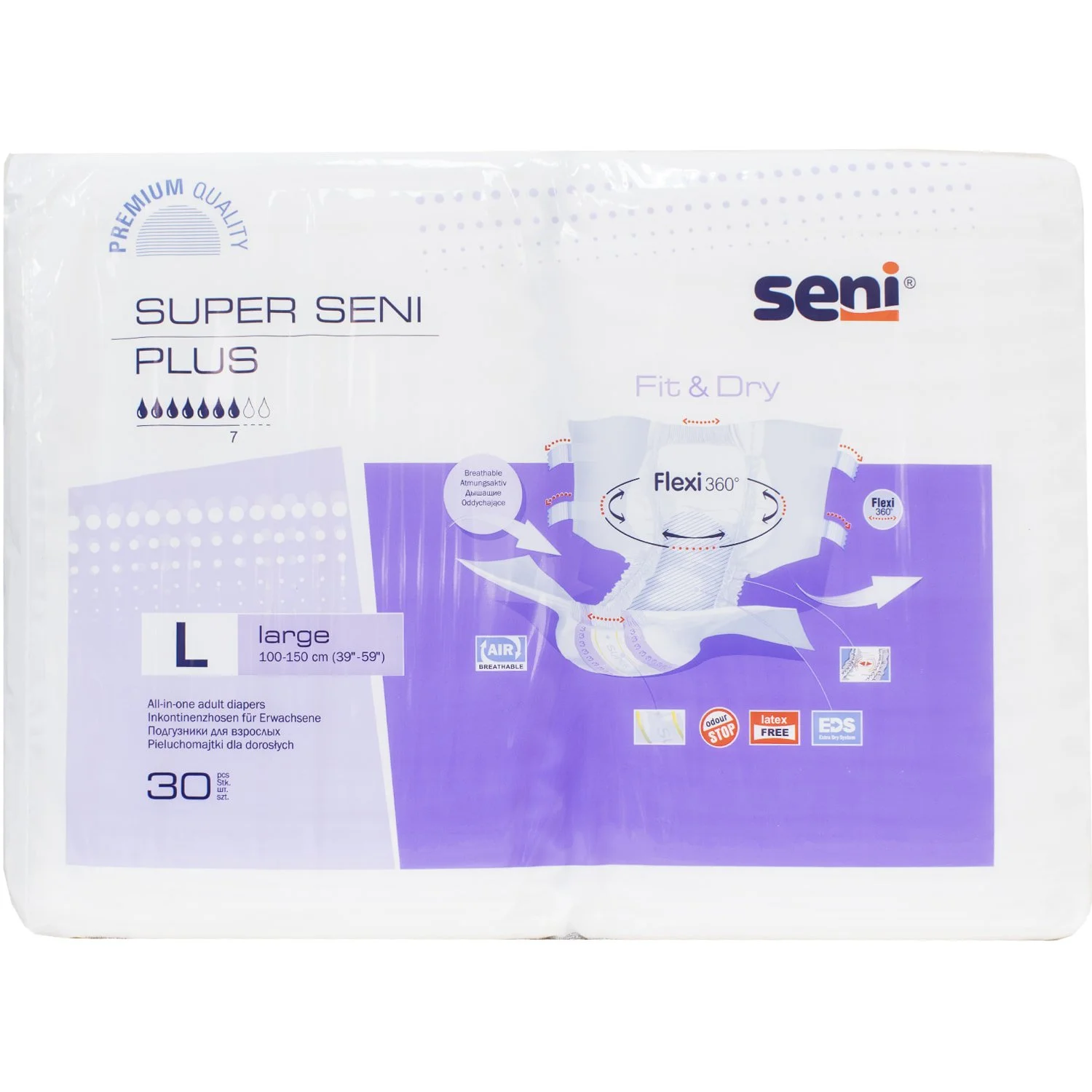 Підгузки для дорослих Seni (Сені) Super Plus Large, 30 шт.