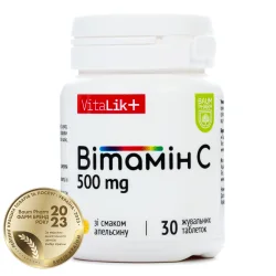 Вітамін С таблетки жувальні по 500 мг, 30 шт. - Баум Фарм