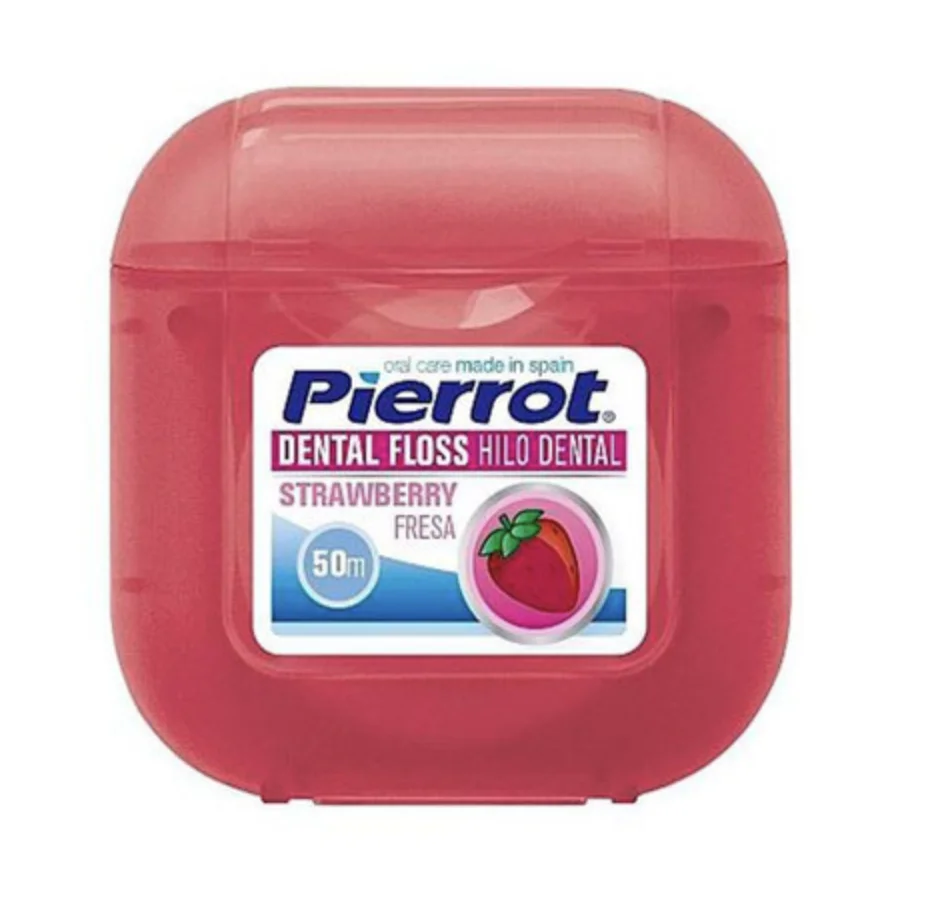 Зубна нитка Pierrot (Пірот) з ароматом полуниці, 50 м