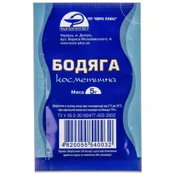 Бодяга косметична порошок для лікування радикуліту, ревматизму, забиттів, 5 г - Євро Плюс