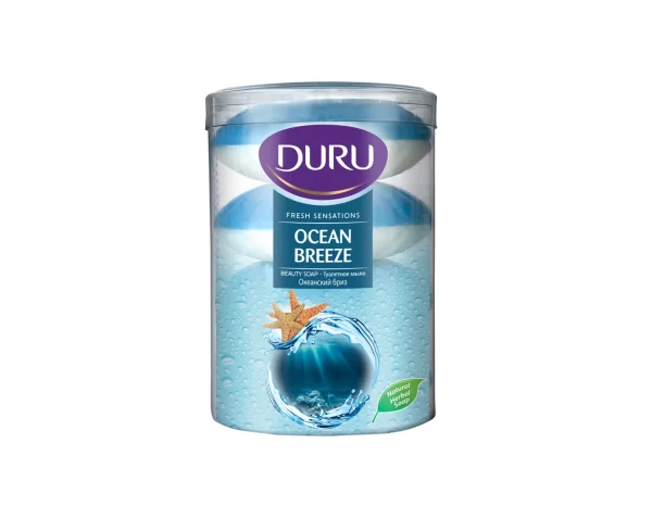 Мило Duru (Дуру) Fresh Sensations океанський бриз 100 г, 4 шт.