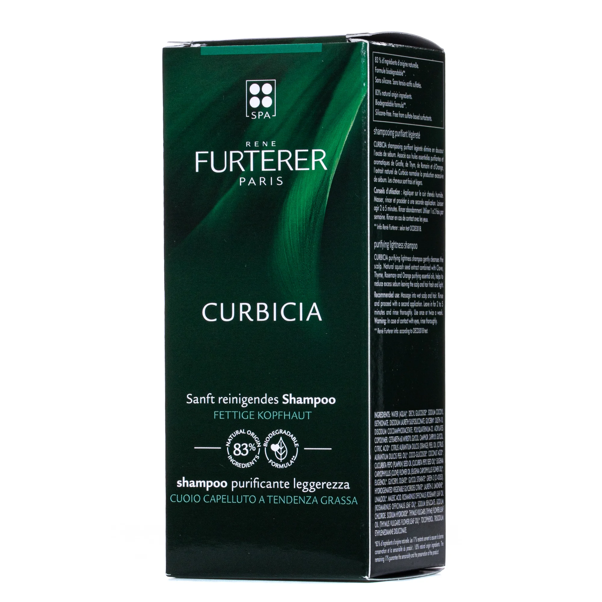 Шампунь легкий Rene (Рене) Furterer Curbicia для схильної до жирності шкіри, 150 мл