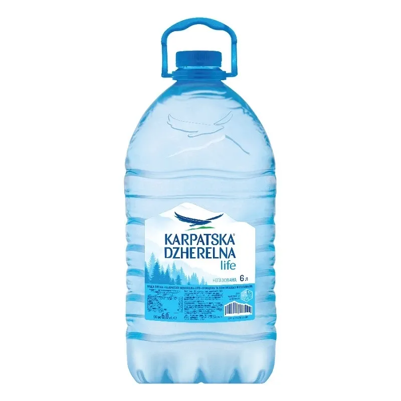 Вода Карпатська Джерельна негазована, 6 л