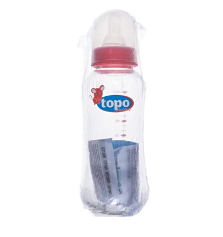 Пляшечка для годування Топо (Topo) GT280 скляна, 240 мл, 1 шт.
