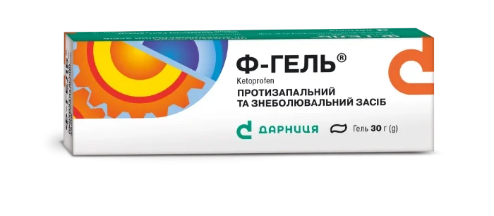 Ф-гель протизапальний та знеболюючий гель 2,5%, 30 г